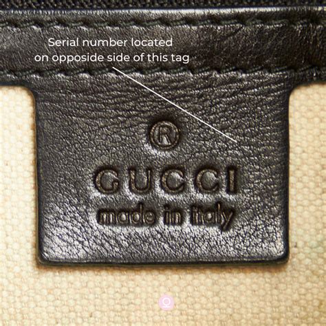 does gucci have price tags|Gucci serial number tag.